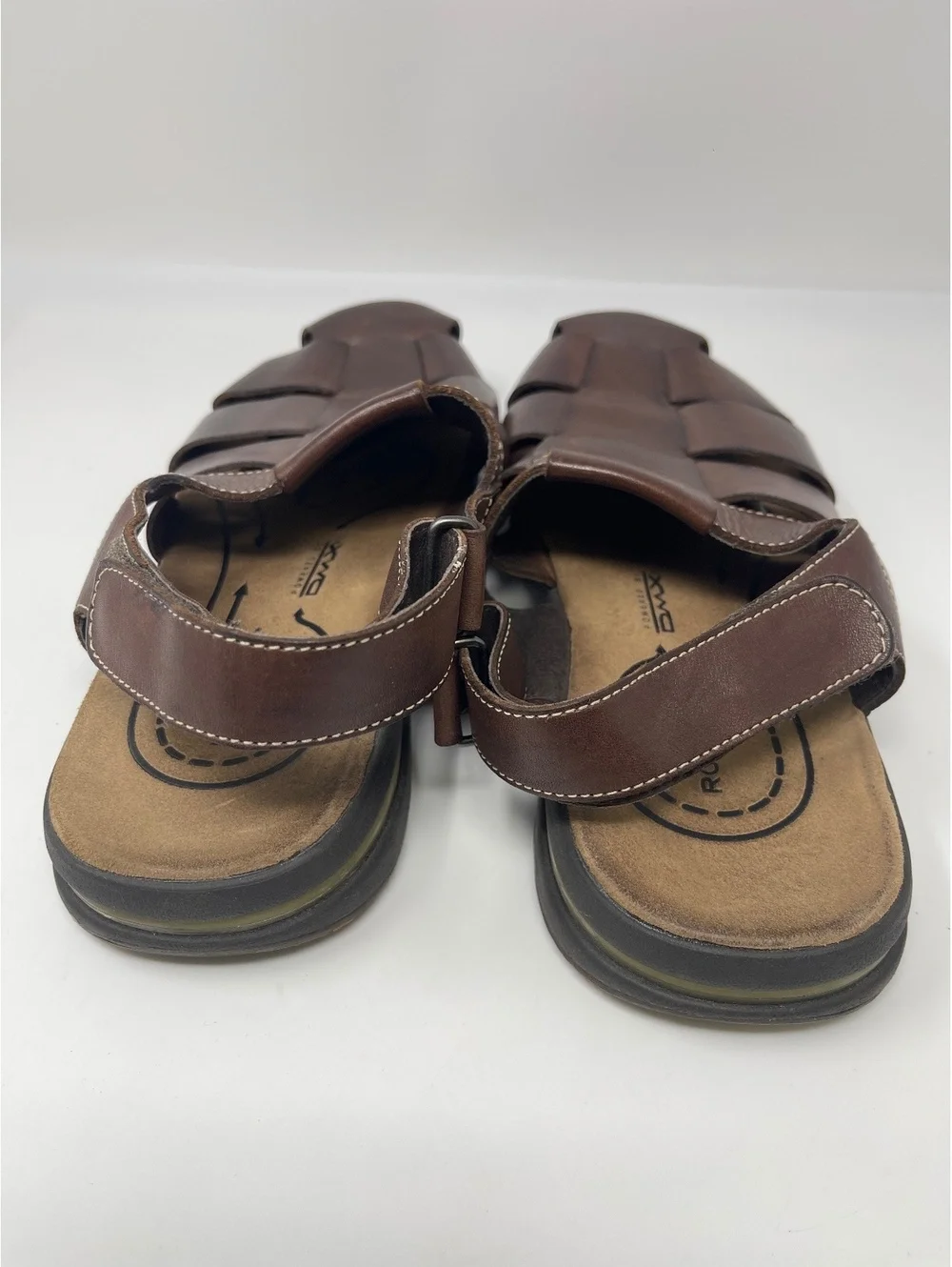 Rockport Powered by DMX Leather Brown Sandals Men's Size 13M Hiking